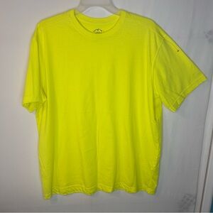 Blue Mountain Men's Bright Yellow T-Shirt  Short Sleeve Size XL